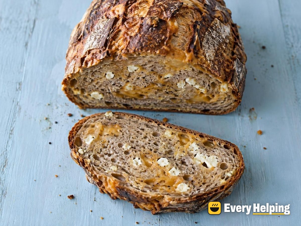 Rye Cheddar Feta Sourdough Batard
