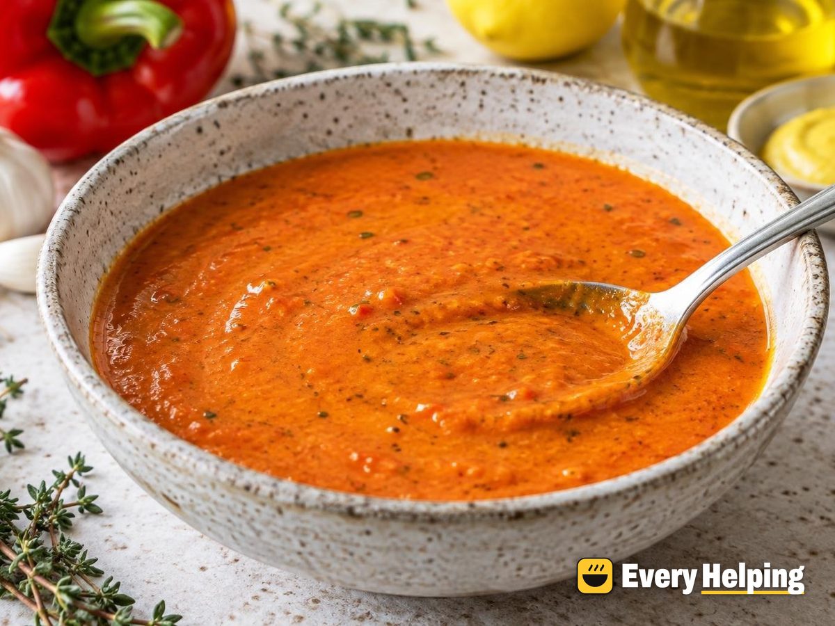 Red Pepper Garlic Mustard Vinaigrette