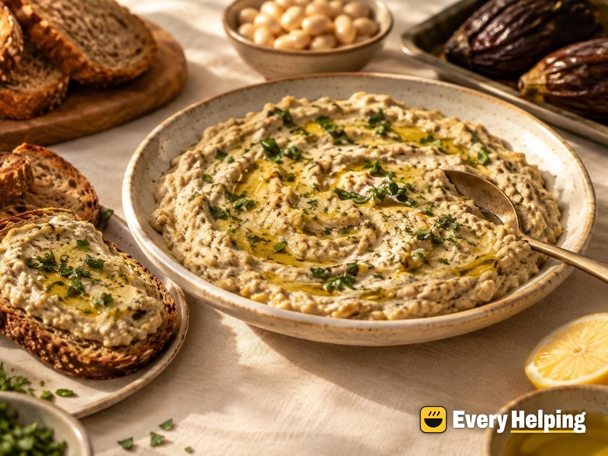 Roasted Eggplant and White Bean Spread