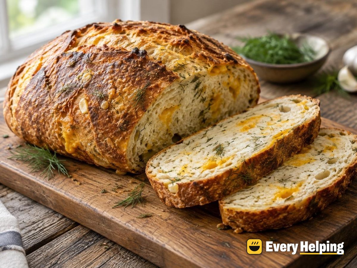 Dill Garlic Cheddar Sourdough Sandwich Batard