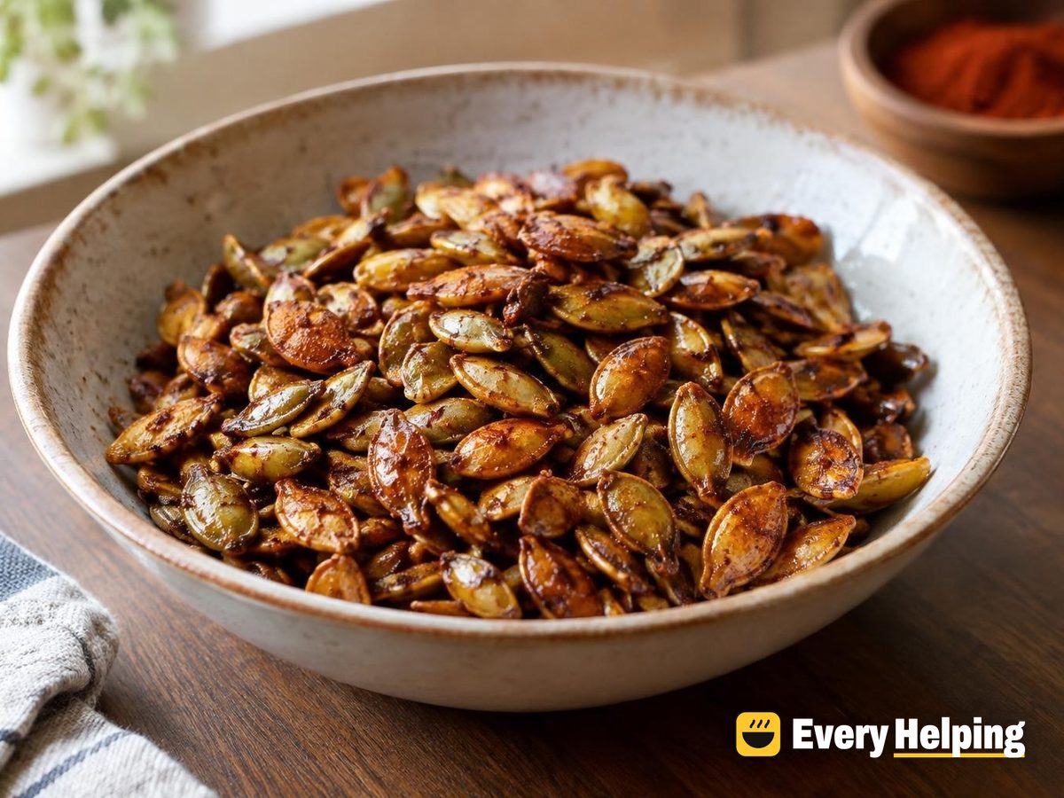 Maple-Smoked Paprika Roasted Pepitas