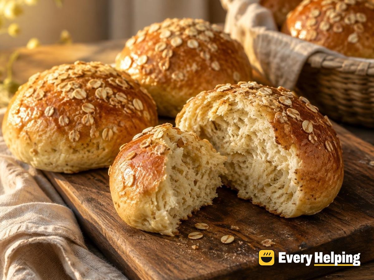 Buttermilk Honey Oat Burger Buns