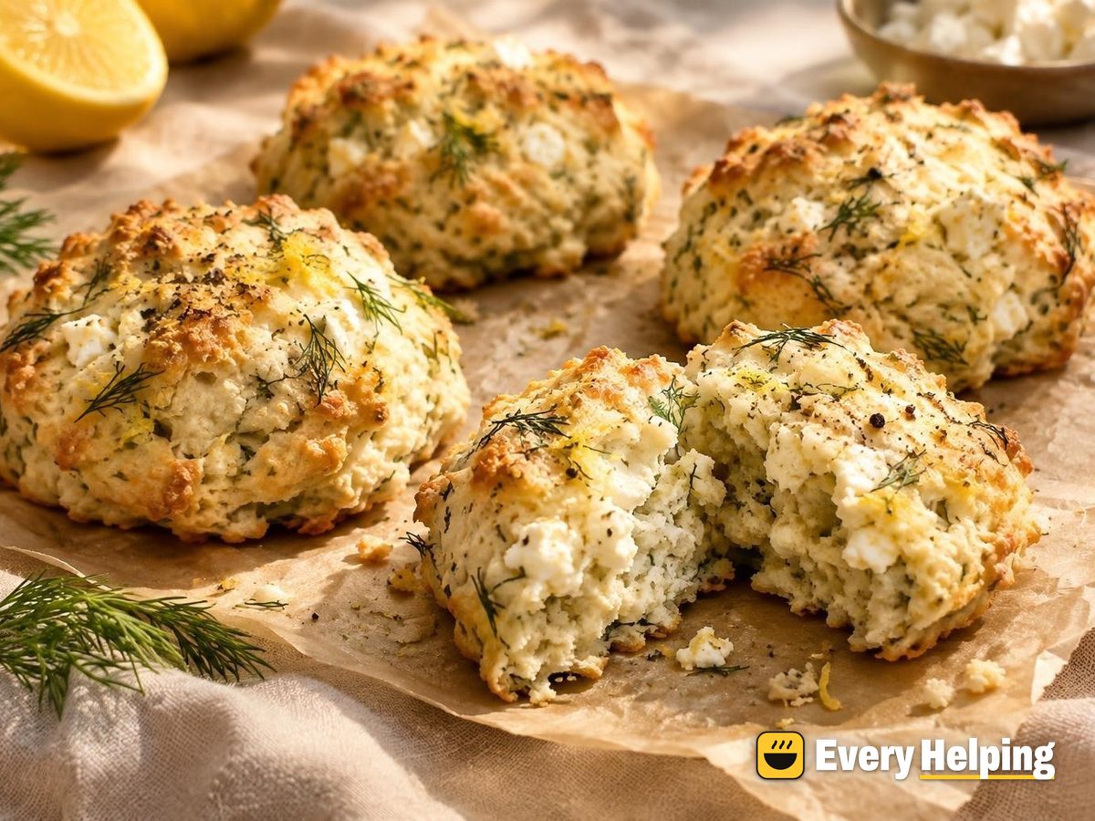 Dill Feta Lemon Drop Biscuits