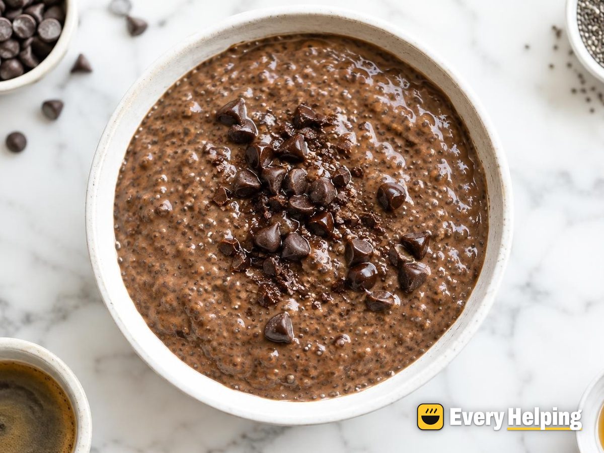Silky Mocha Coconut Chia Pudding