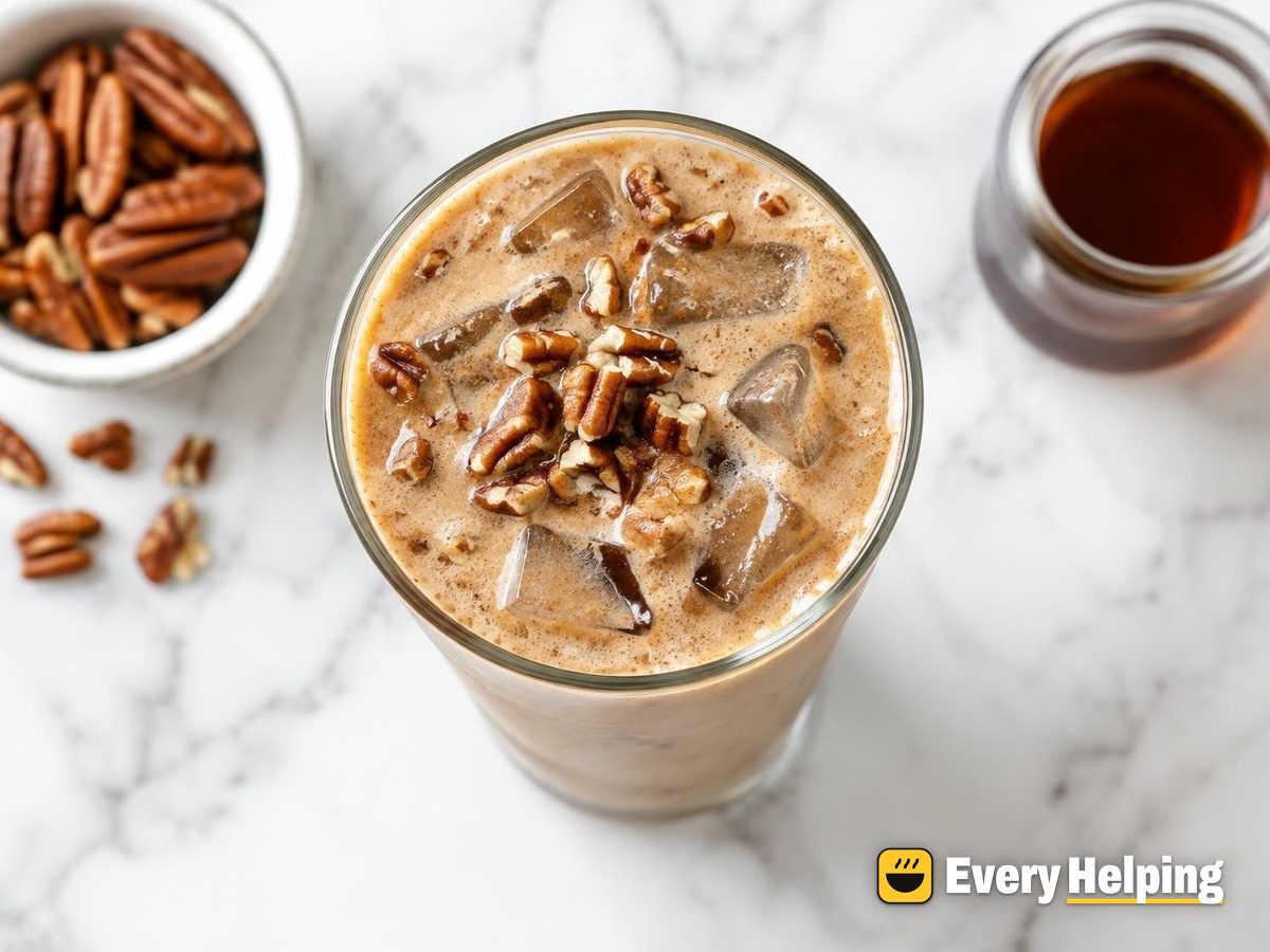 Maple Pecan Iced Almond Milk Latte