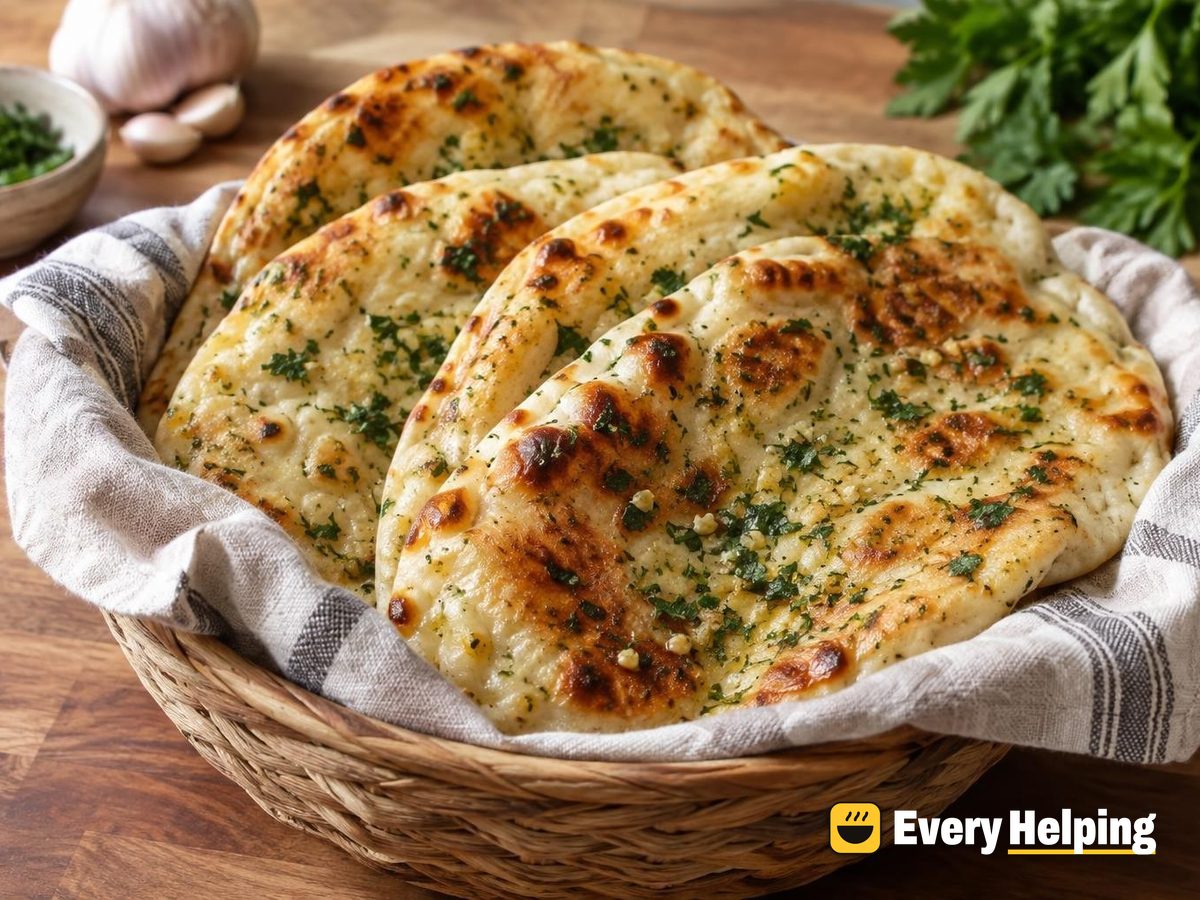 Garlic Herb Yeasted Skillet Flatbreads