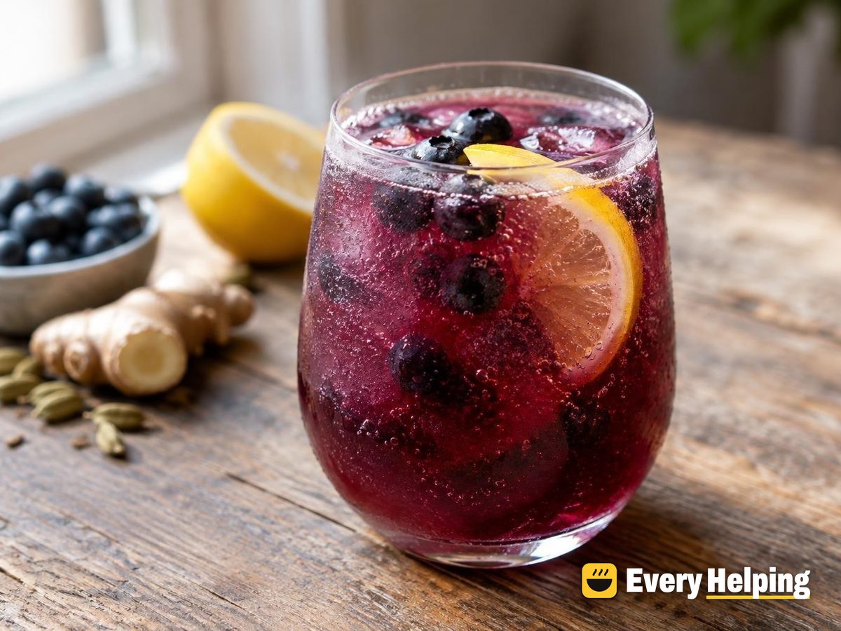 Blueberry Ginger Cardamom Spritz