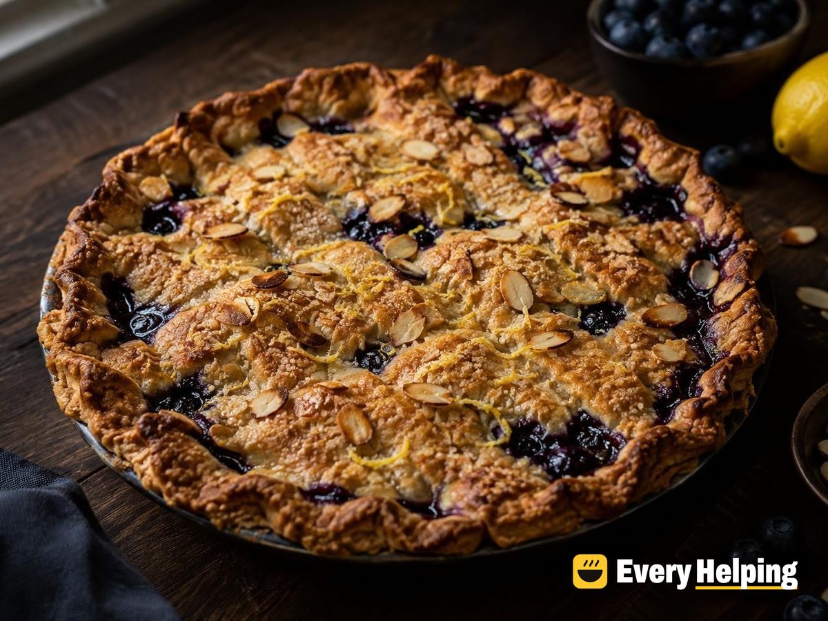 Blueberry Lemon Pies with Almond Crust