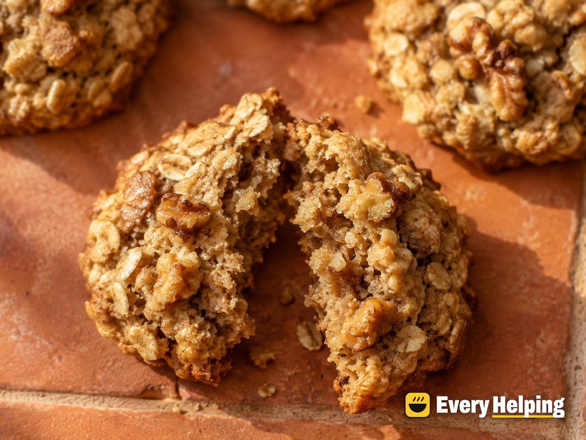 Maple Oatmeal Walnut Drop Cookies