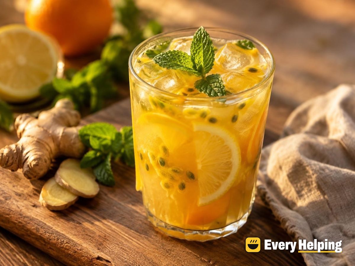 Lemongrass-Style Lemon Ginger Tea Cooler