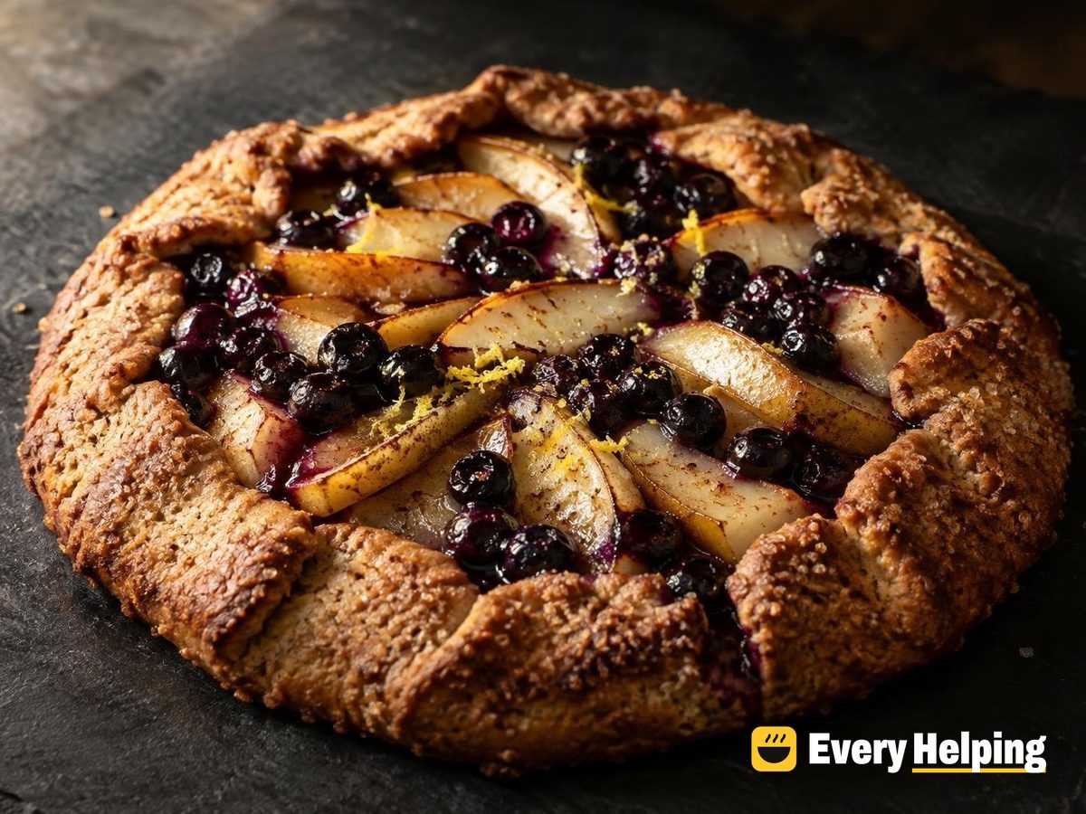 Spelt Pear and Blueberry Galettes