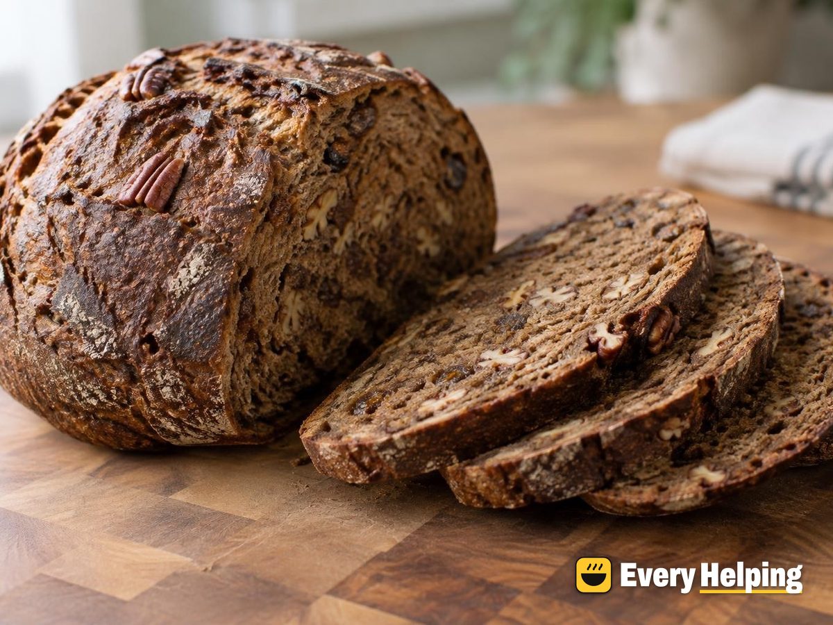Toasted Pecan Molasses Rye Sourdough Boule