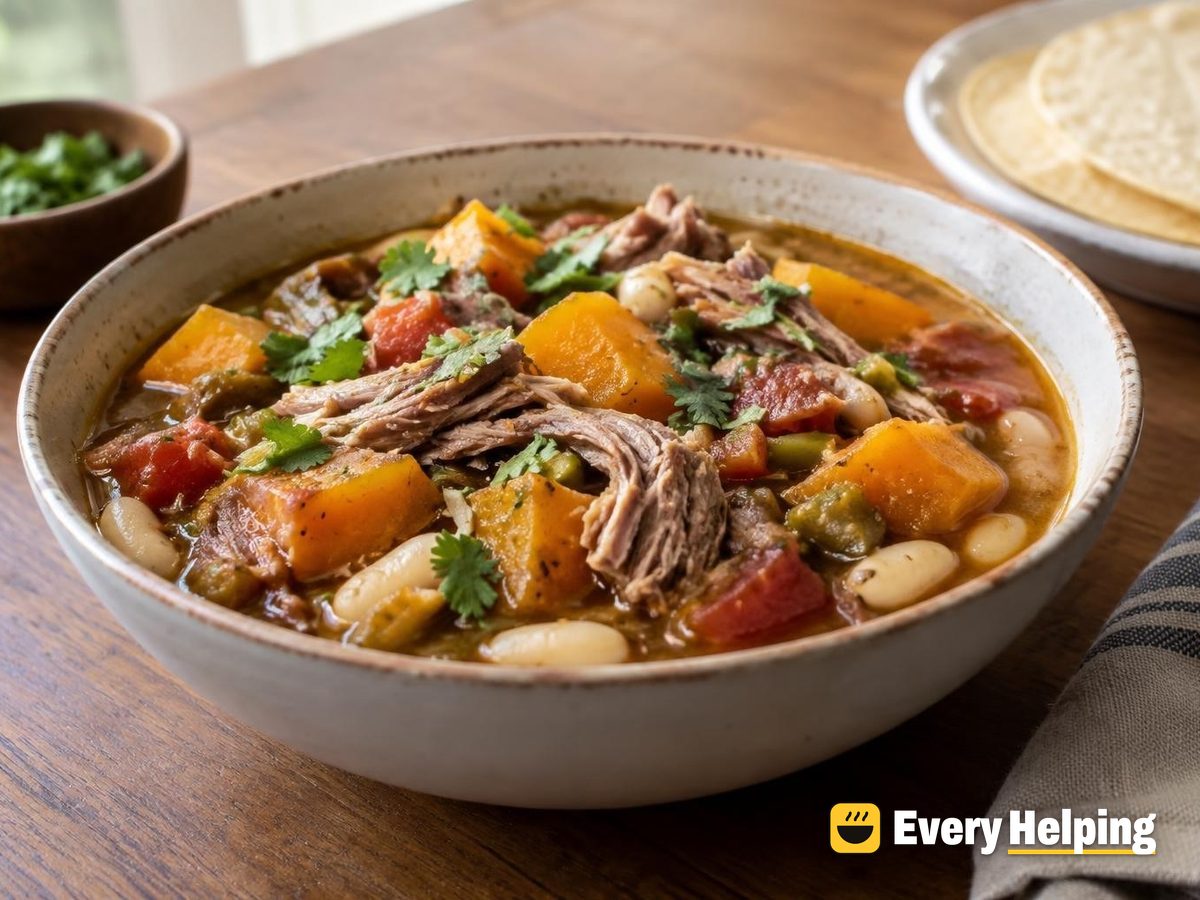 Slow-Cooker Pork Chile Verde with Butternut