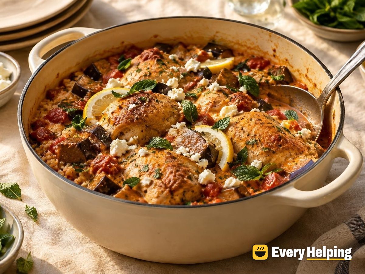 Coconut Tomato Chicken Stew with Eggplant