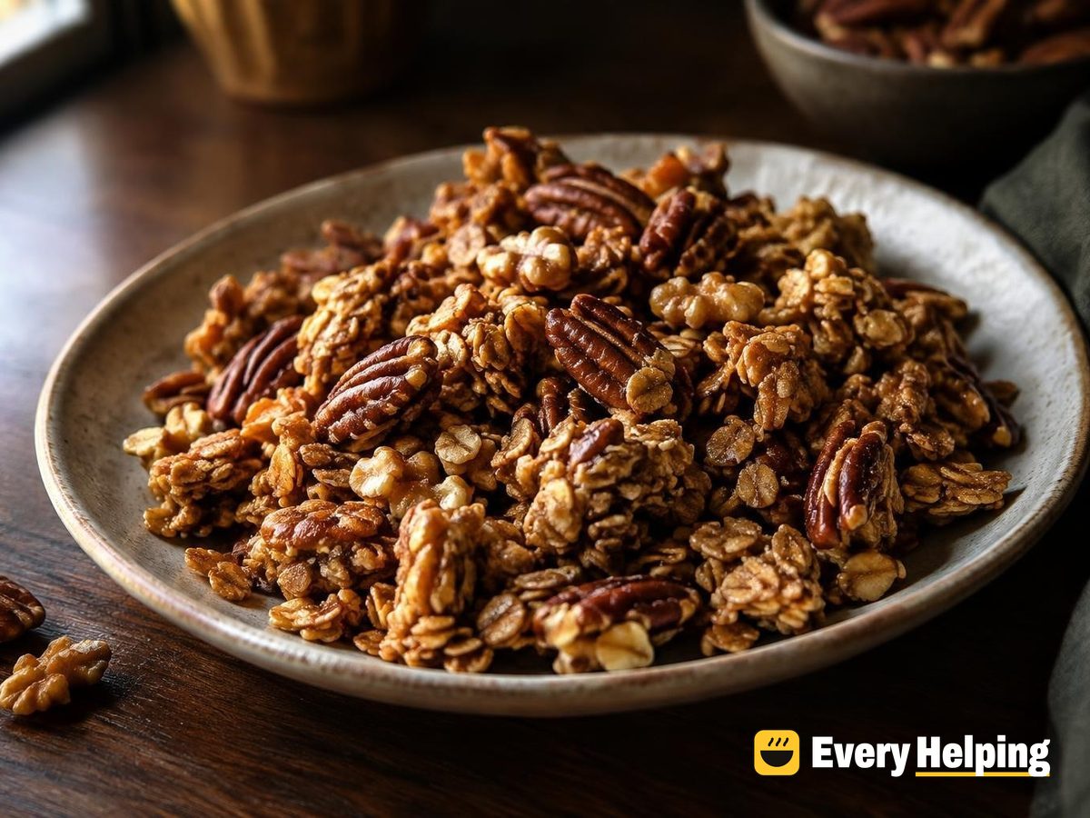 Brown Butter Maple Pecan Skillet Granola
