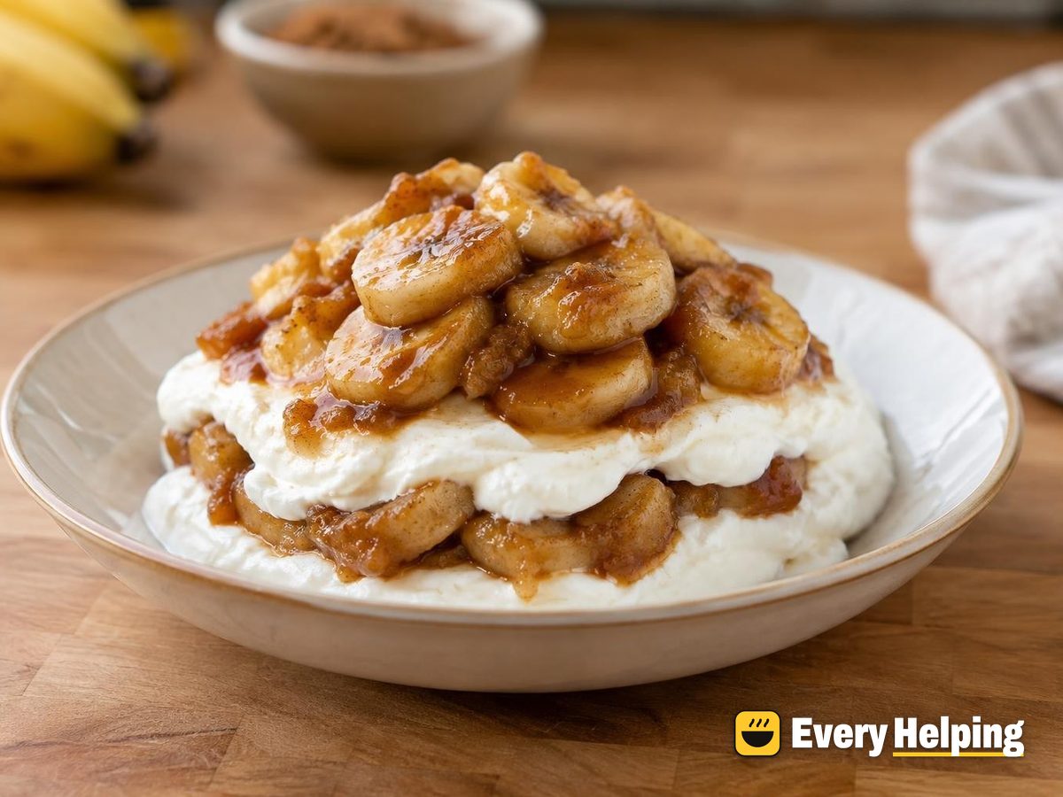 Caramelized Banana Greek Yogurt Parfait