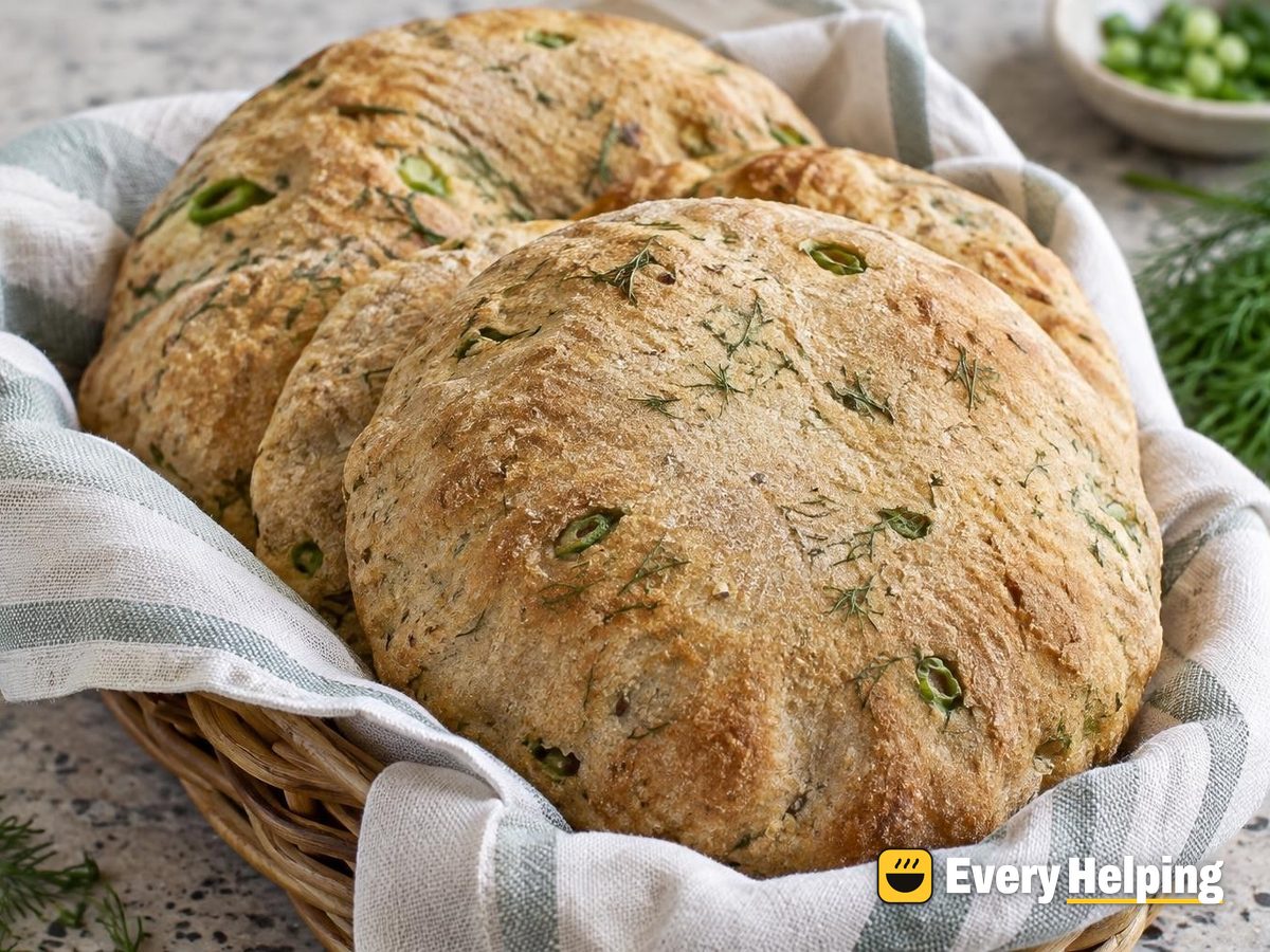 Cardamom-Coriander Dill Whole Wheat Pita