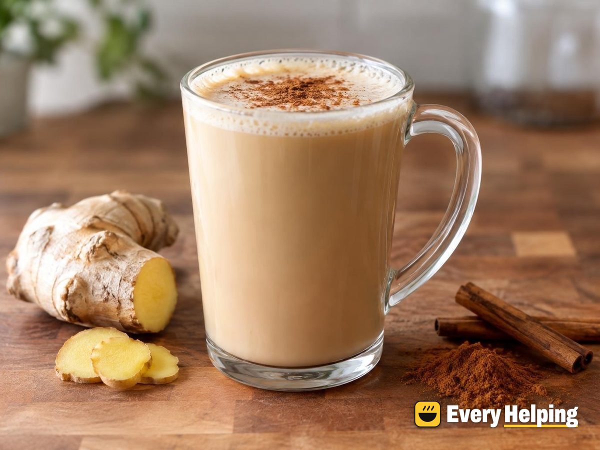 Fresh Ginger Soy Chai Latte