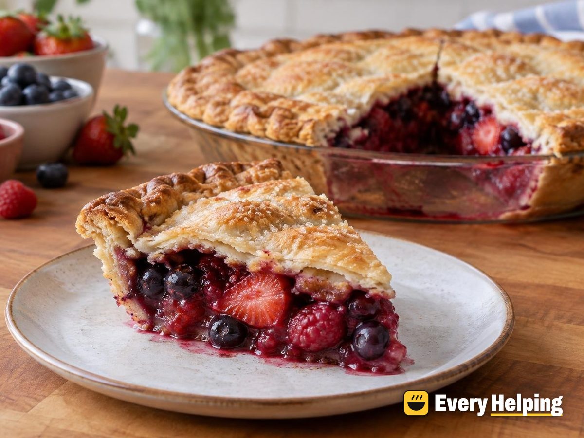 Triple Berry Pies with Buttermilk Crust