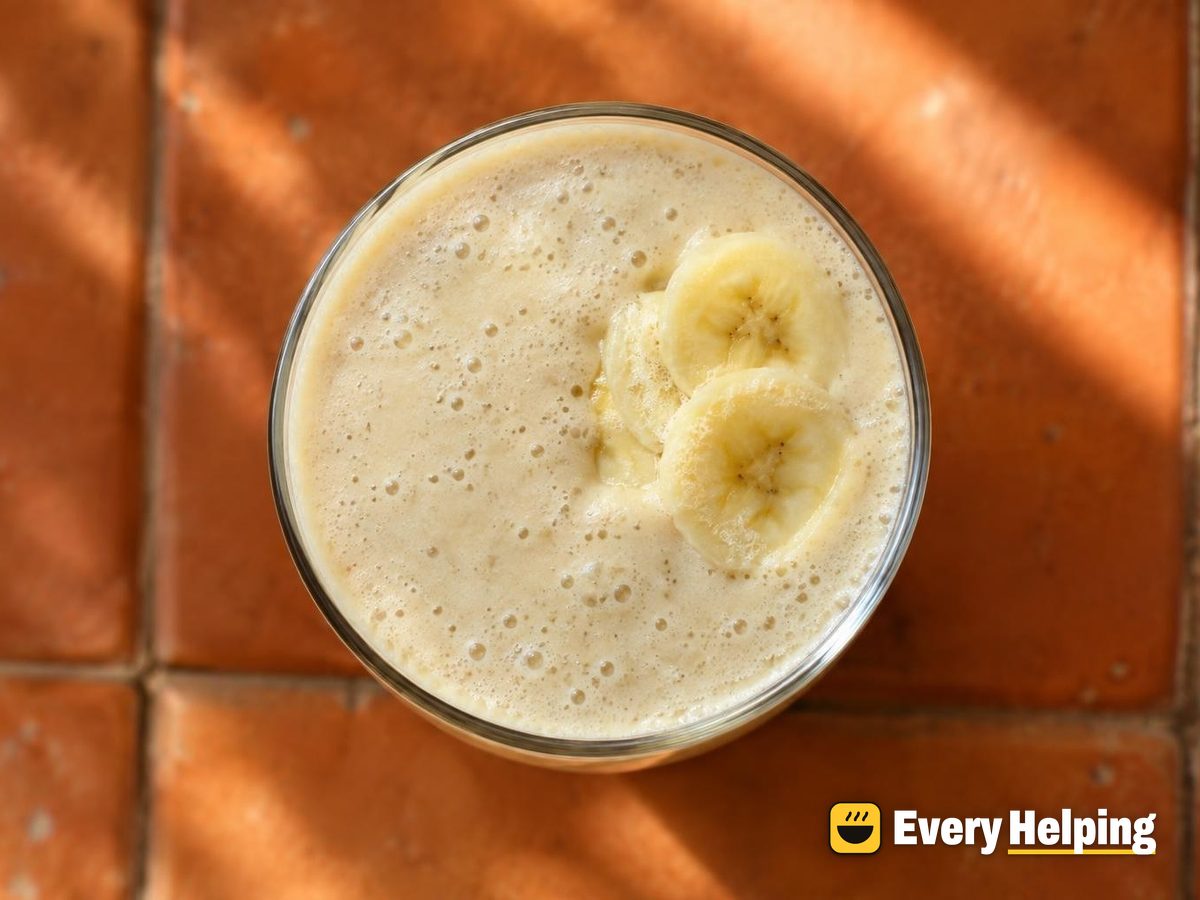Sweet Banana Tofu Lassi