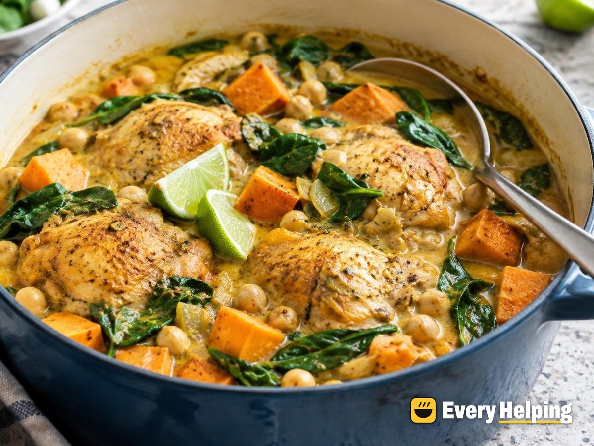 Coconut Curry Chicken Stew with Sweet Potato
