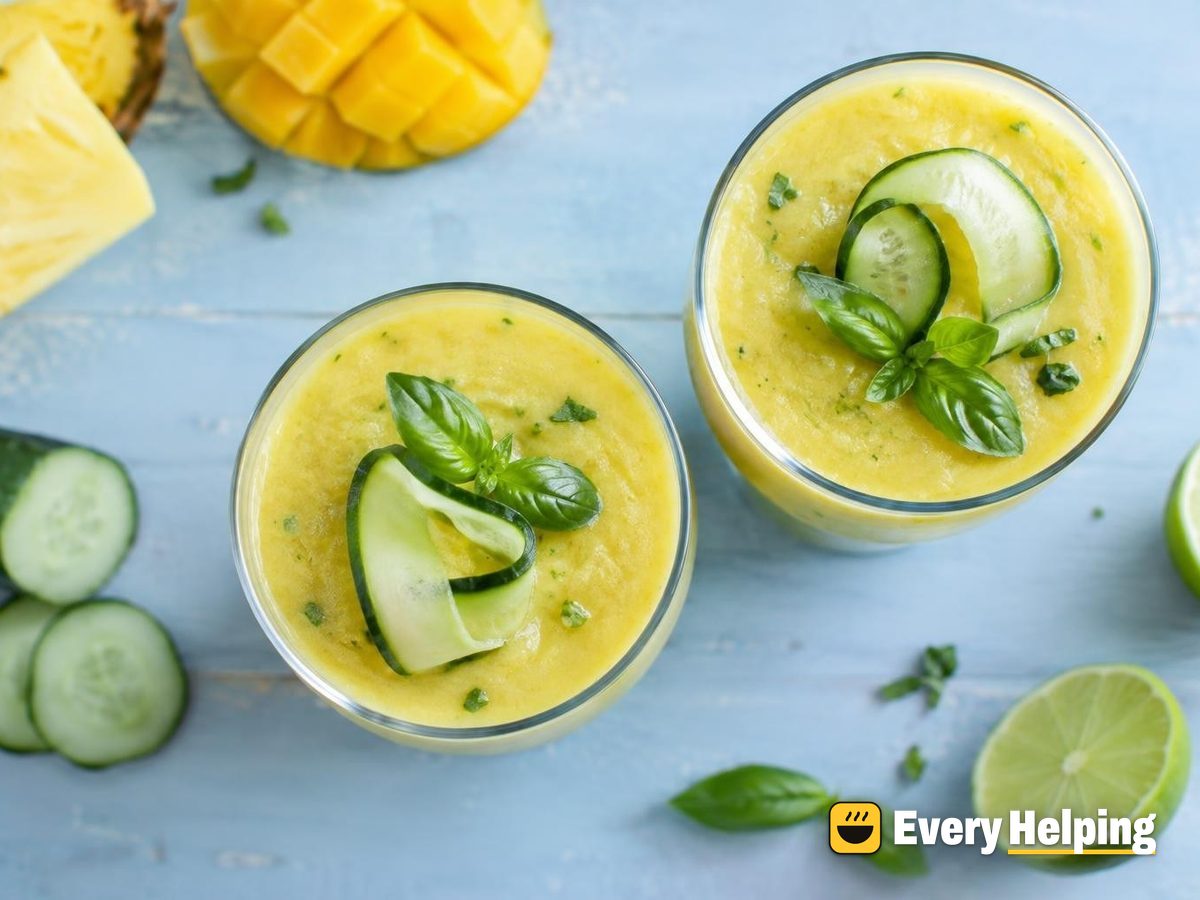 Pineapple Mango Coconut Cucumber Cooler