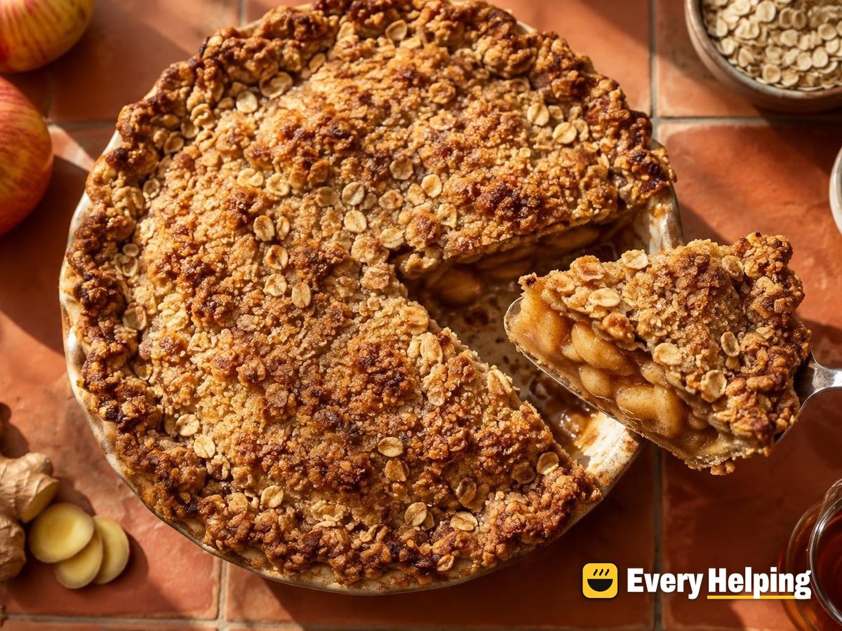 Maple Ginger Apple Pies with Oat Crust