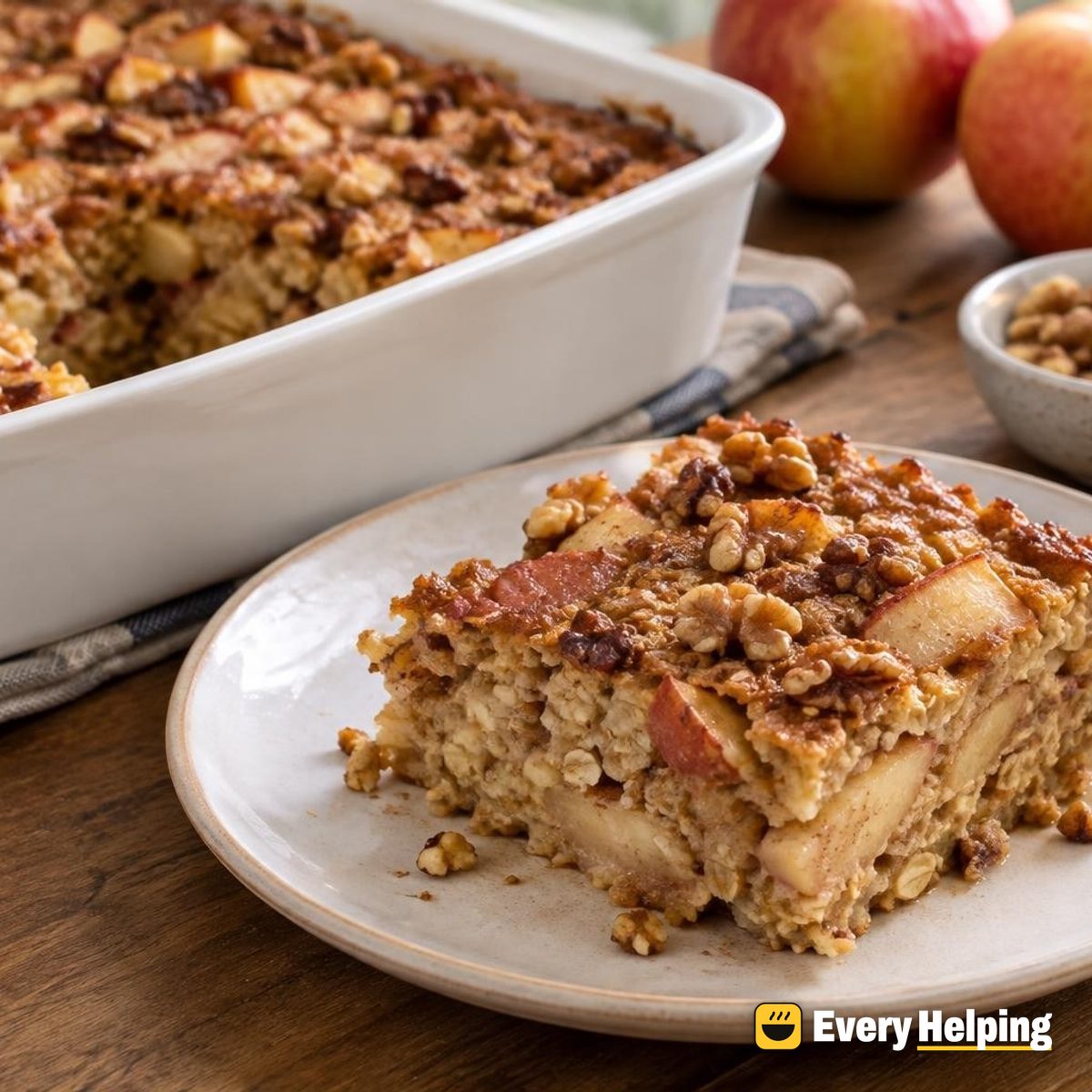 Maple Apple Cinnamon Baked Oatmeal