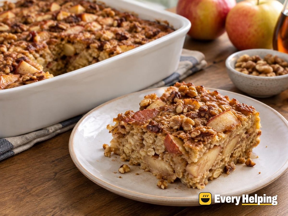 Maple Apple Cinnamon Baked Oatmeal