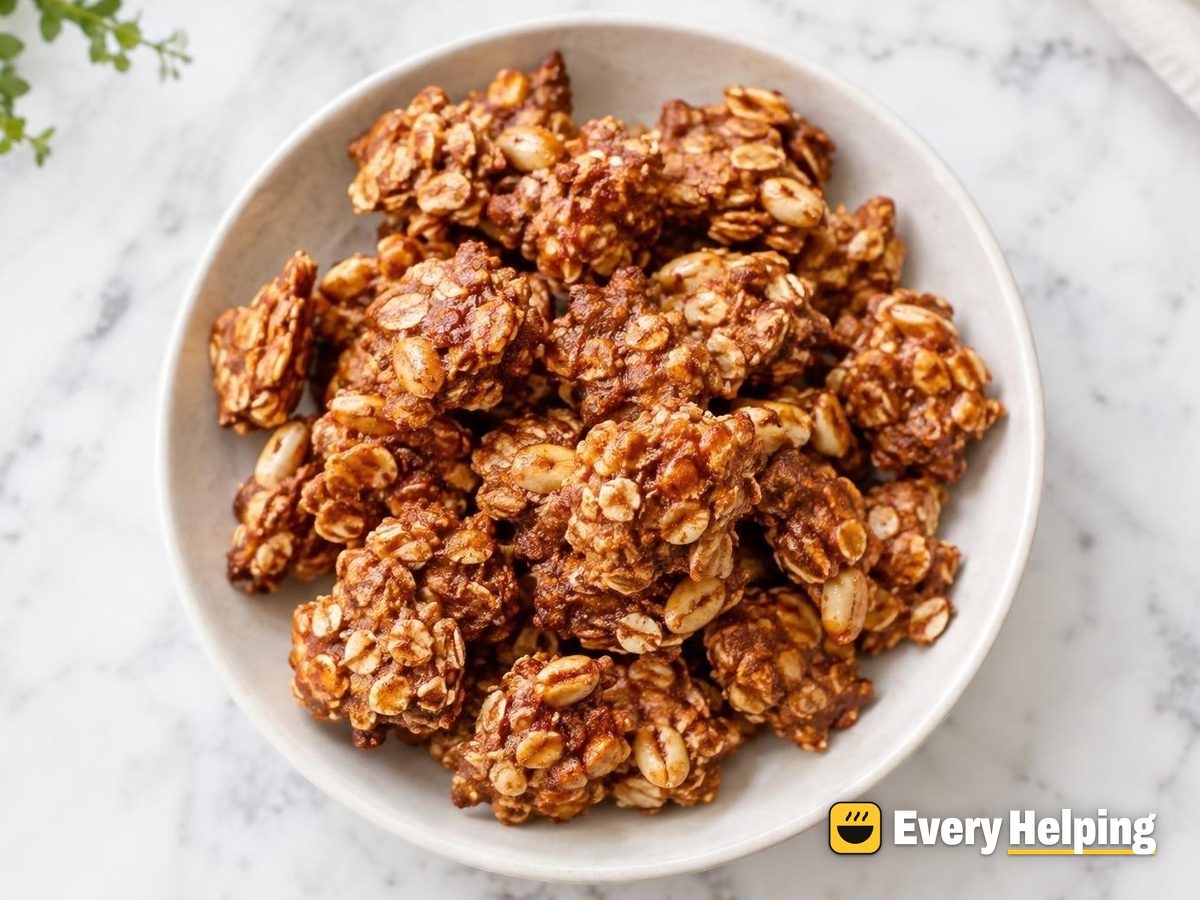 Egg-White Glazed Smoky Paprika Peanut Clusters