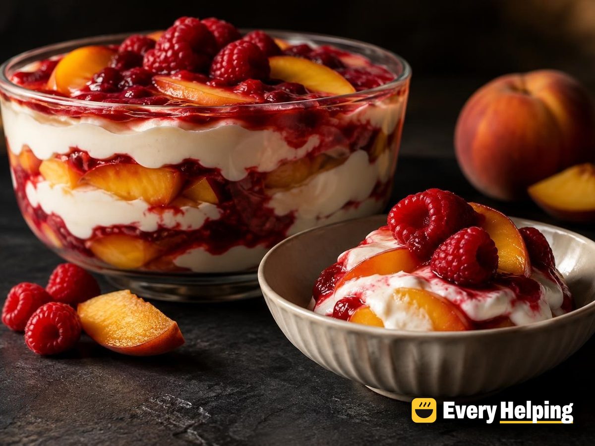 Vanilla Peach Greek Yogurt Parfait